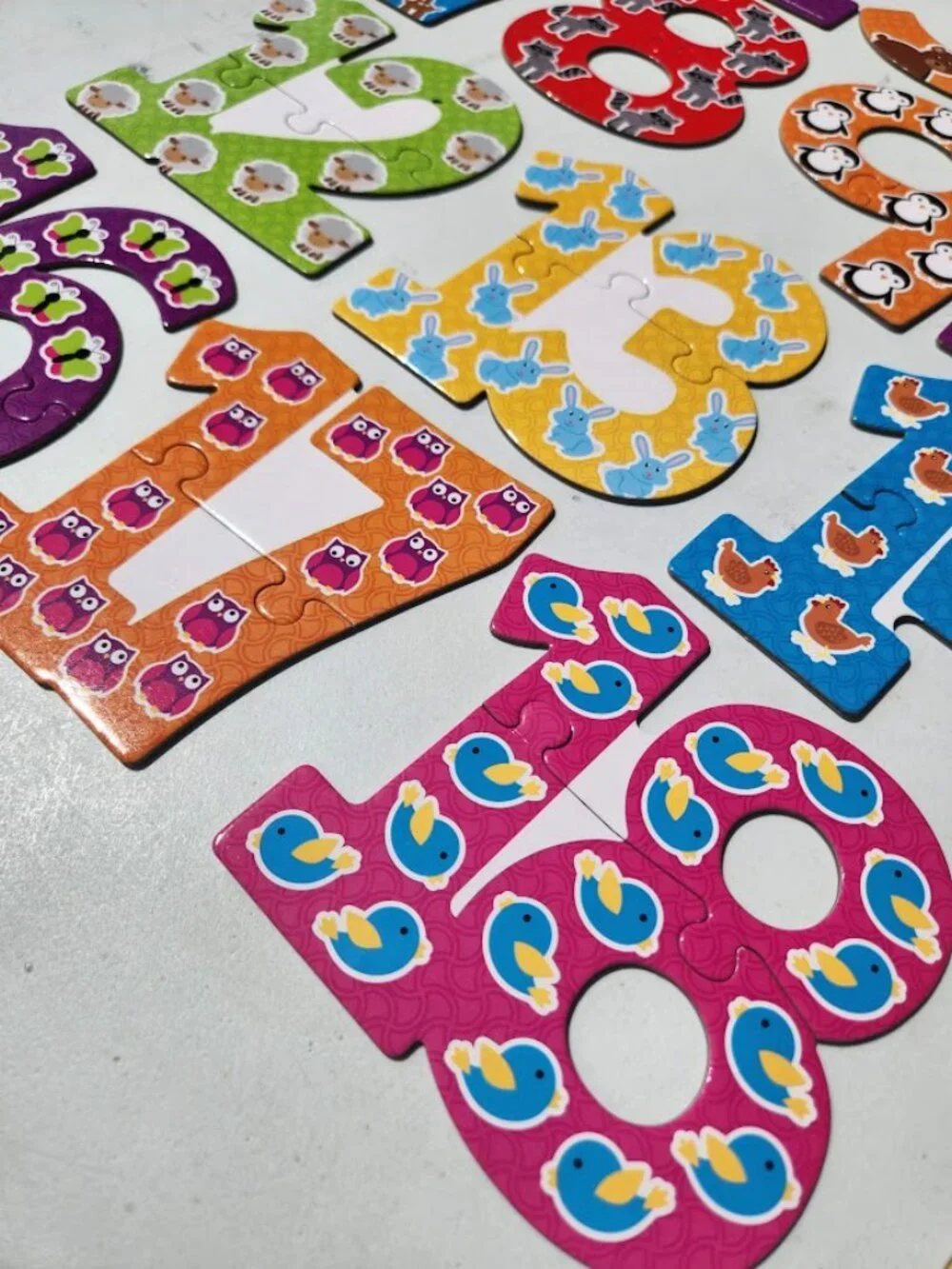 Learning Resources Number Toddler Toy Puzzle Cards 40-piece set for ages 3 and u